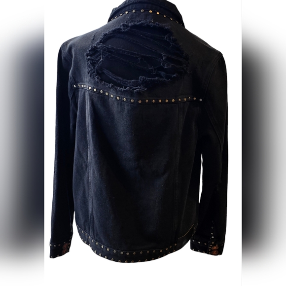 NEW ONE TEASPOON Distressed Studded Jacket - Picture 3 of 8